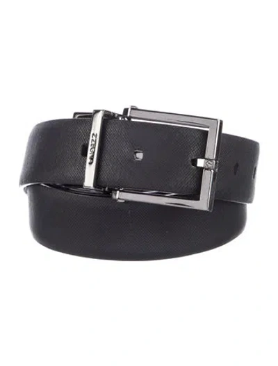Pre-owned Z Zegna Leather Belt In Black