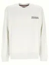 Z ZEGNA Z ZEGNA LOGO PRRINTED CREWNECK SWEATSHIRT