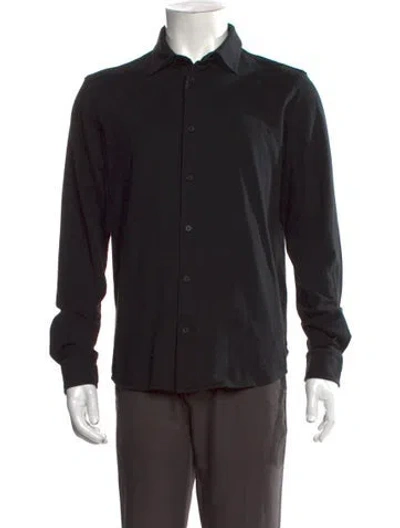 Pre-owned Z Zegna Long Sleeve Dress Shirt In Black