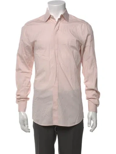 Pre-owned Z Zegna Long Sleeve Dress Shirt In Pink