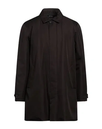 Z Zegna Man Coat Black Size Xl Polyester