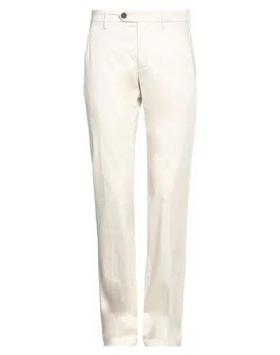 Z Zegna Man Pants Beige Size 30 Cotton, Elastane In White