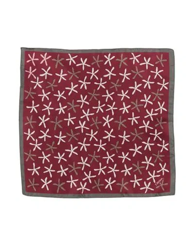 Z Zegna Man Scarf Burgundy Size - Silk In Red