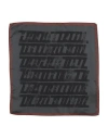 Z Zegna Man Scarf Charcoal Size - Silk In Gray