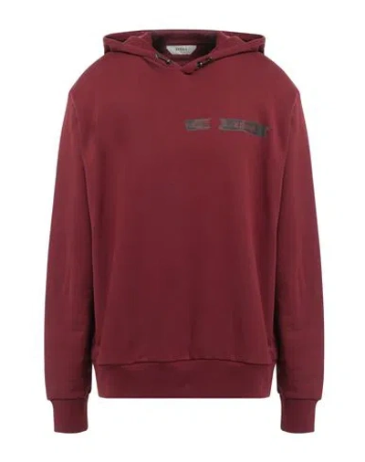 Z Zegna Man Sweatshirt Burgundy Size Xl Cotton In Red