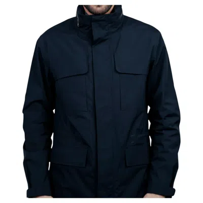 Pre-owned Z Zegna Men's Blue Wind Rain Jacket, Size M, Excellent Condition