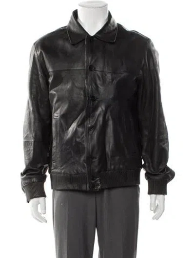 Pre-owned Z Zegna Moto Jacket In Black