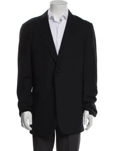 Pre-owned Z Zegna Overcoat In Black