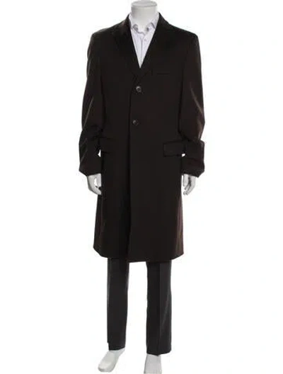 Pre-owned Z Zegna Overcoat In Brown