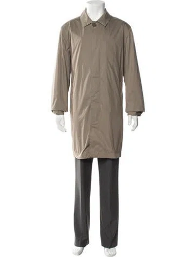 Pre-owned Z Zegna Overcoat In Neutral