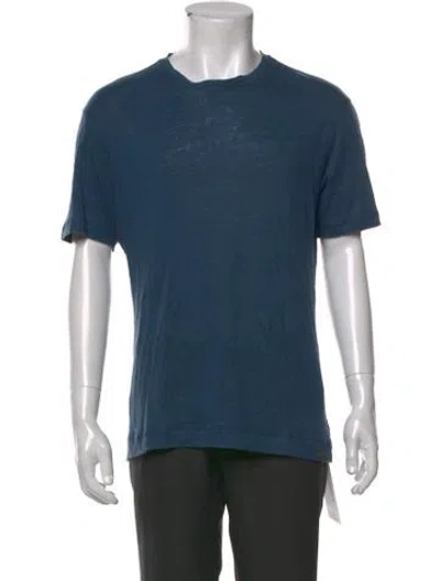 Pre-owned Z Zegna Short Sleeve Shirt In Blue