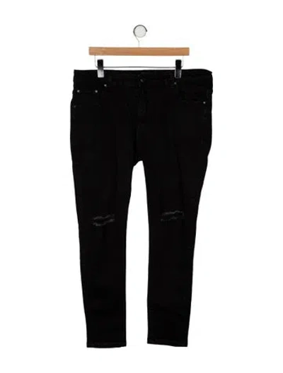 Pre-owned Z Zegna Skinny Jeans In Black