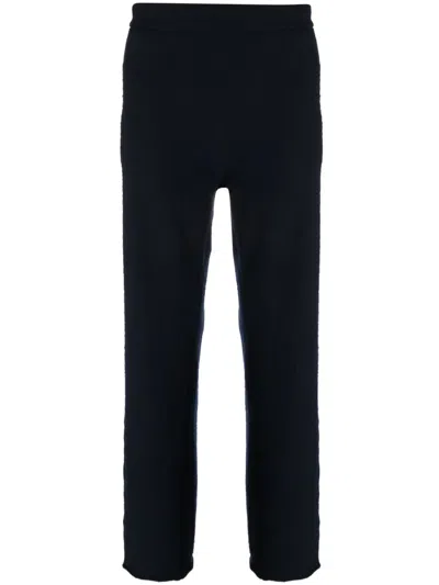 Z Zegna Straight-leg Cashmere Trousers In Blue