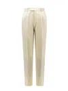 Z ZEGNA ZEGNA STRAIGHT LEG PLEATED PANTS