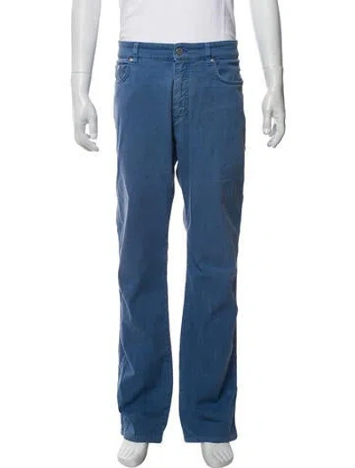 Pre-owned Z Zegna Straight-leg Jeans In Blue