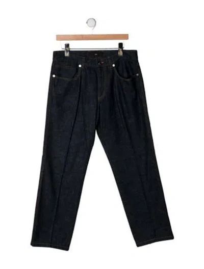 Pre-owned Z Zegna Straight-leg Jeans In Blue