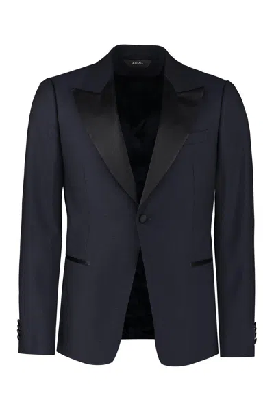 Z Zegna Two-piece Single-breasted Suit In Blue