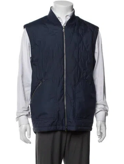 Pre-owned Z Zegna Vest In Blue