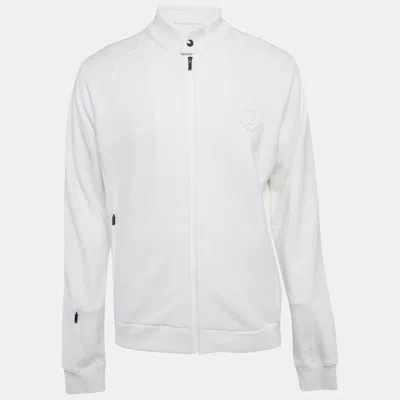 Z Zegna White Cotton Zip-up Sweatshirt