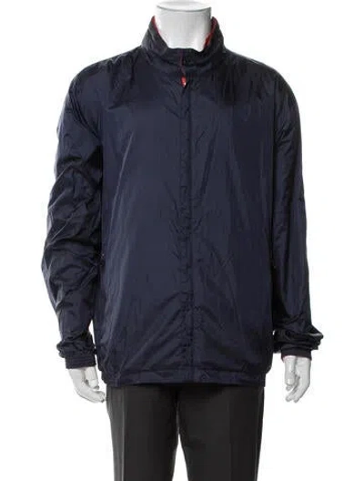 Pre-owned Z Zegna Windbreaker In Blue
