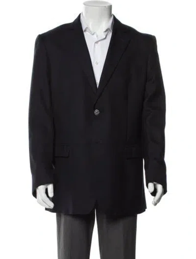 Pre-owned Z Zegna Wool Blazer In Blue