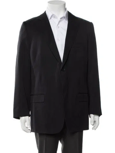 Pre-owned Z Zegna Wool Blazer In Blue