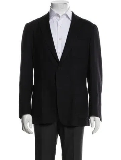 Pre-owned Z Zegna Wool Blazer In Blue
