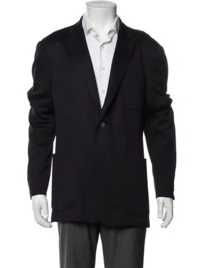Pre-owned Z Zegna Wool Blazer In Blue