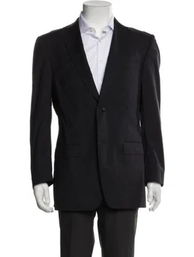 Pre-owned Z Zegna Wool Blazer In Blue