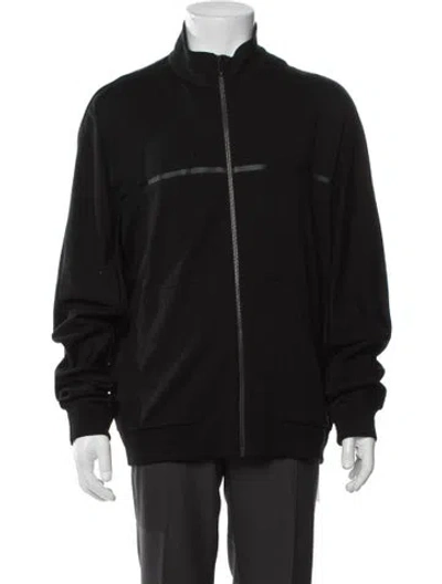 Pre-owned Z Zegna Wool Bomber Jacket In Black