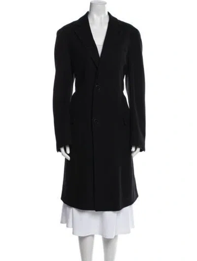 Pre-owned Z Zegna Wool Coat In Black