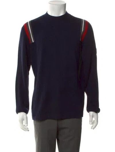Pre-owned Z Zegna Wool Crew Neck Pullover In Black