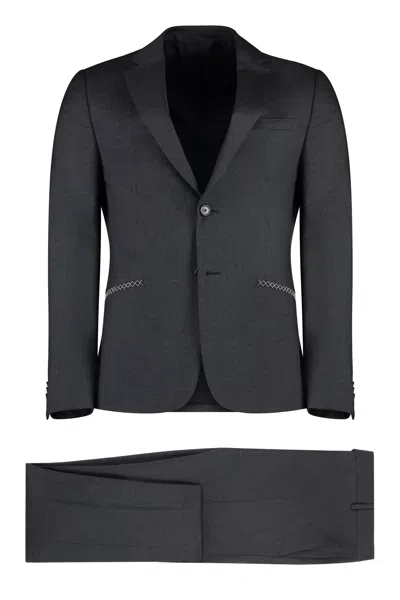 Z Zegna Wool Two-pieces Suit In Grey