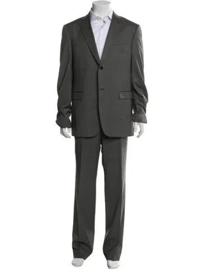 Pre-owned Z Zegna Wool Two-piece Suit In Gray