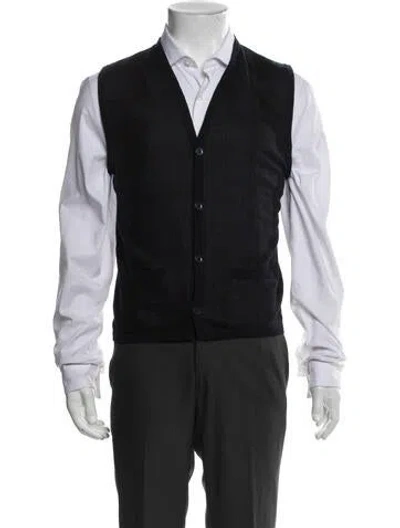 Pre-owned Z Zegna Wool Vest In Blue