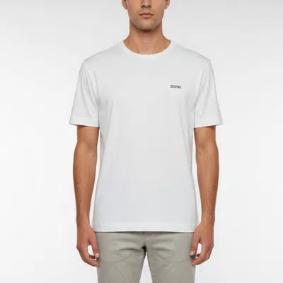 Pre-owned Z Zegna Zegna White Jersey Short Sleeve Crewneck T-shirt Xxl