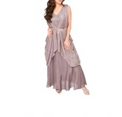 Zaalima Fashion Cocktail Code In Grey In Burgundy