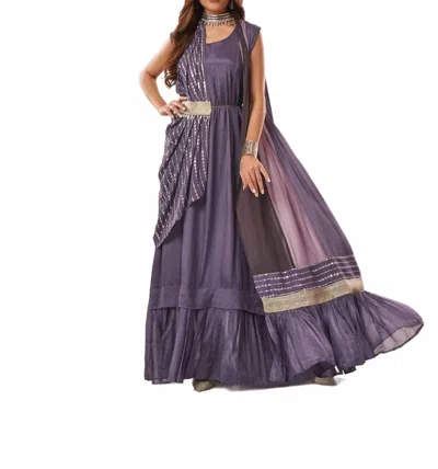 Zaalima Fashion Cocktail Reception In Black And Grey In Multi