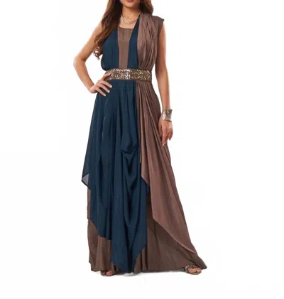 Zaalima Fashion Dori In Blue In Brown