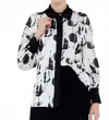 Zaalima Fashion Long Sleeve Patterned Regular Shirt In Multi In White