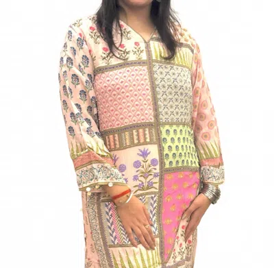 Zaalima Fashion Printed Crepe Suit With Stylish Design In Pastel In Pink