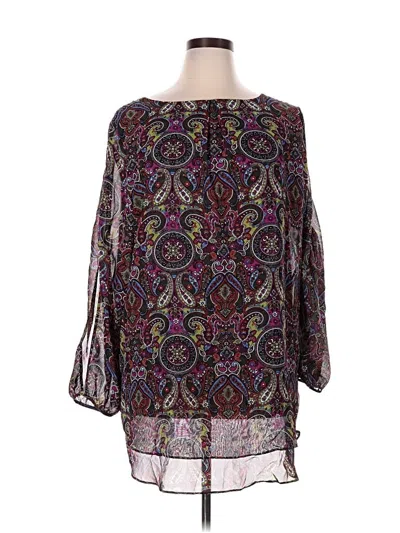 Pre-owned Zac & Rachel 3/4 Sleeve Blouse In Purple