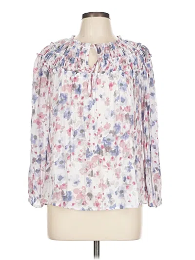 Pre-owned Zac & Rachel 3/4 Sleeve Blouse In White