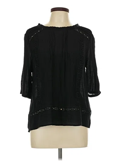 Pre-owned Zac & Rachel 3/4 Sleeve T-shirt In Black