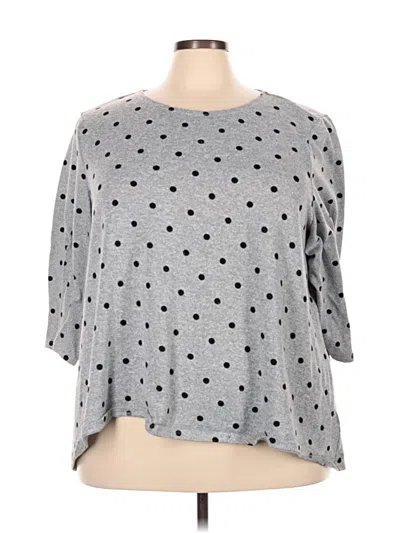 Pre-owned Zac & Rachel 3/4 Sleeve T-shirt In Gray