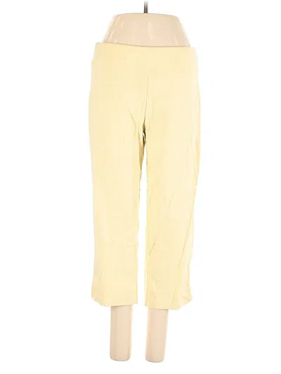 Pre-owned Zac & Rachel Casual Pants In Yellow