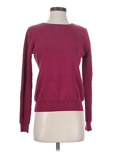Pre-owned Zac & Rachel Pullover Sweater In Burgundy