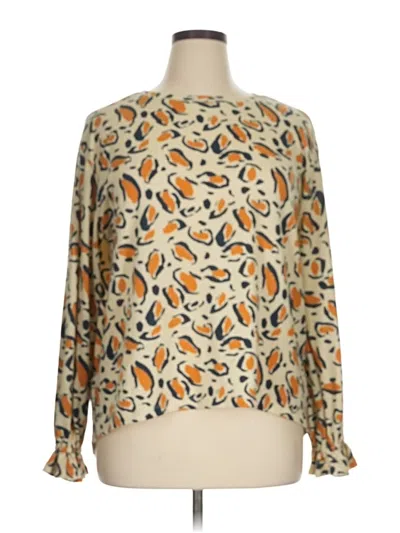 Pre-owned Zac & Rachel Pullover Sweater In Gold