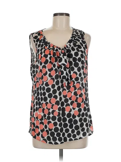 Pre-owned Zac & Rachel Sleeveless Blouse In Black