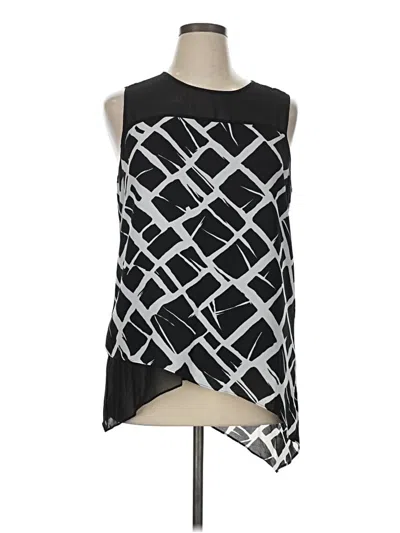 Pre-owned Zac & Rachel Sleeveless Blouse In Black